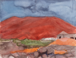 Auf Lanzarote, Aquarell, 2006