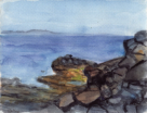 Kanarische Küste, Aquarell, 2006